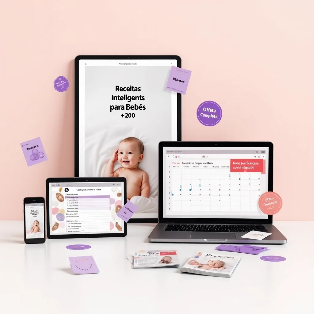 Mockup do Ebook Bebê Bem Nutrido